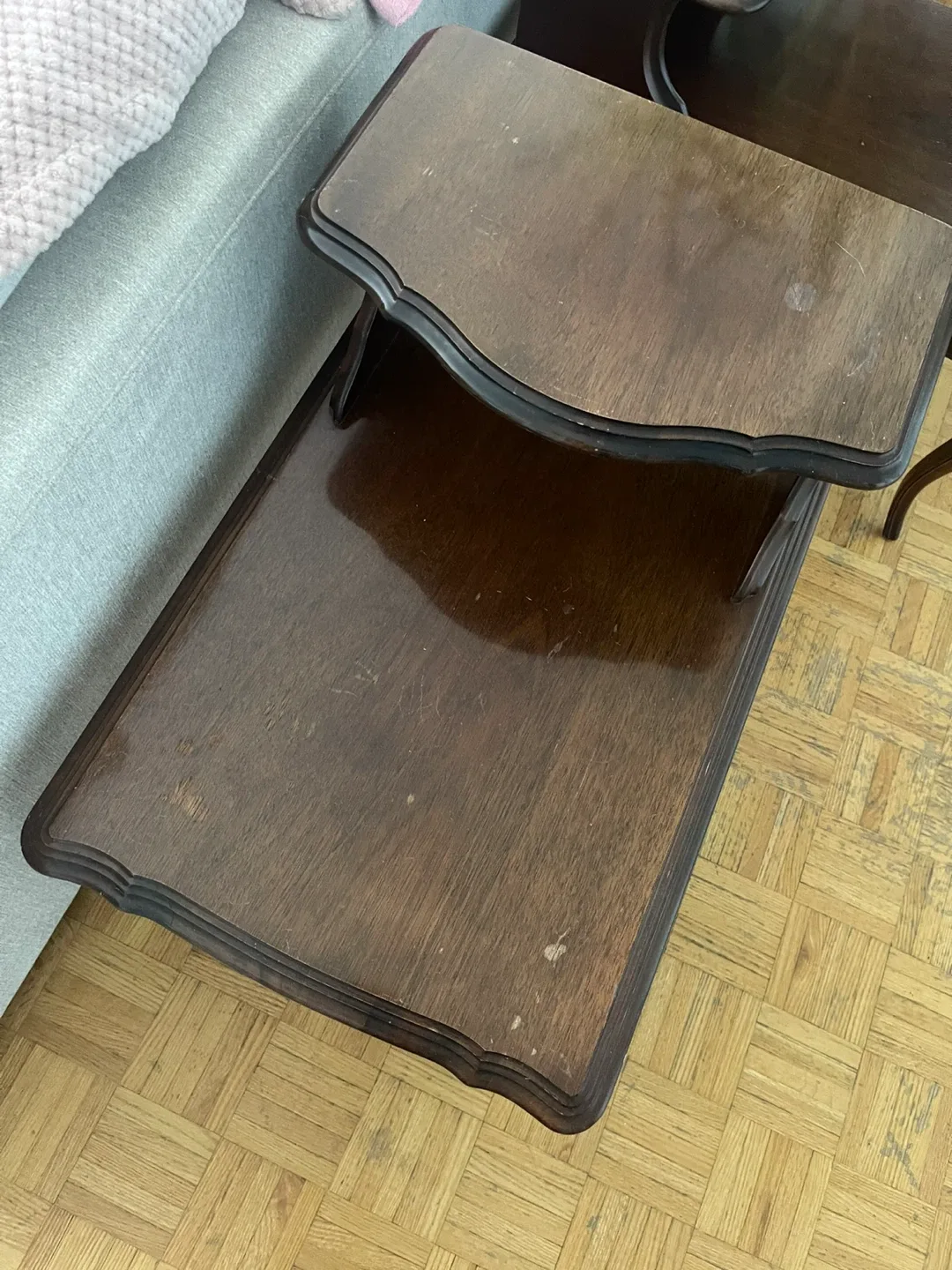 Pair of Vintage Mahogany Side Tables image indicator(3)