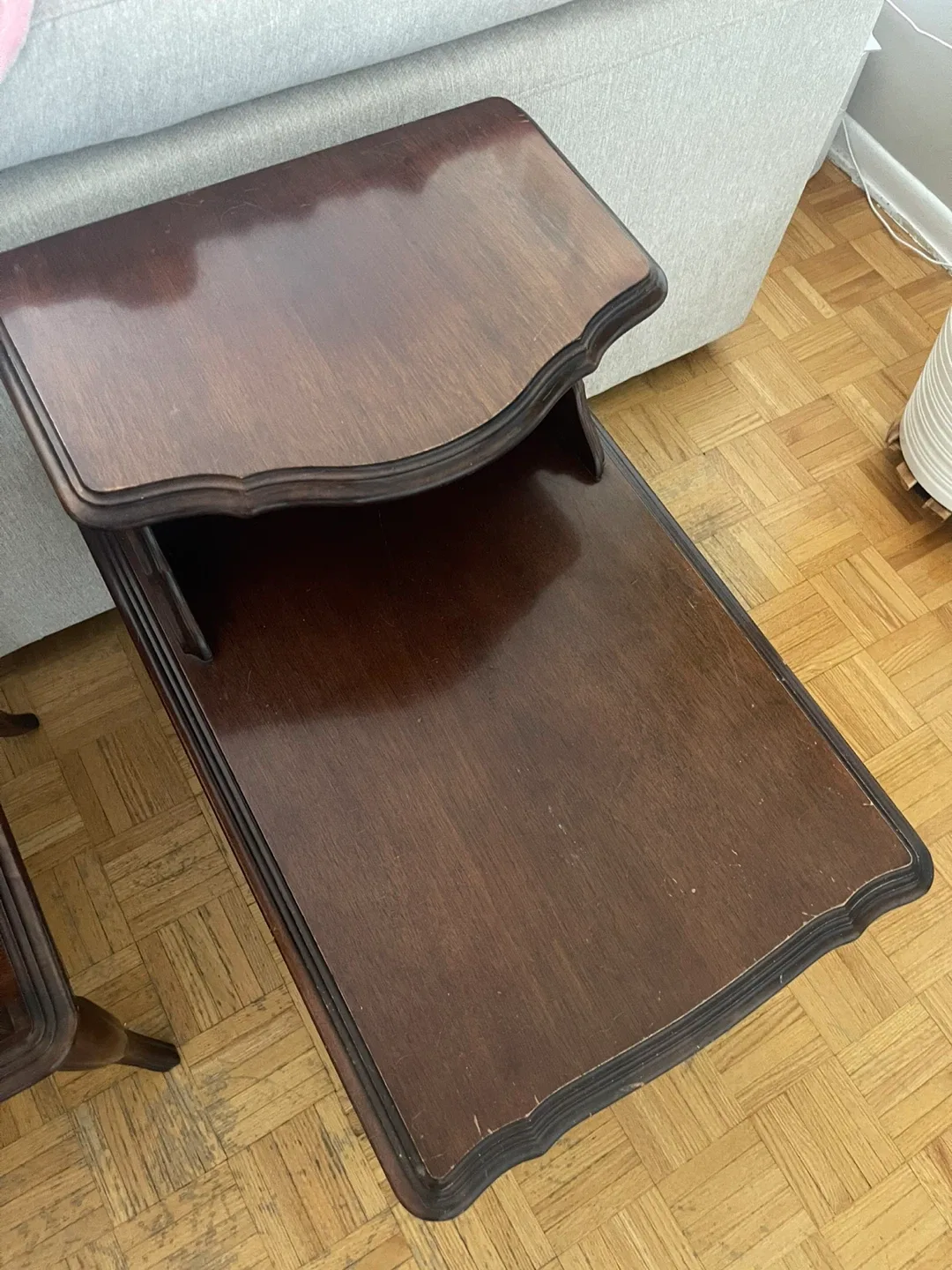 Pair of Vintage Mahogany Side Tables image indicator(2)