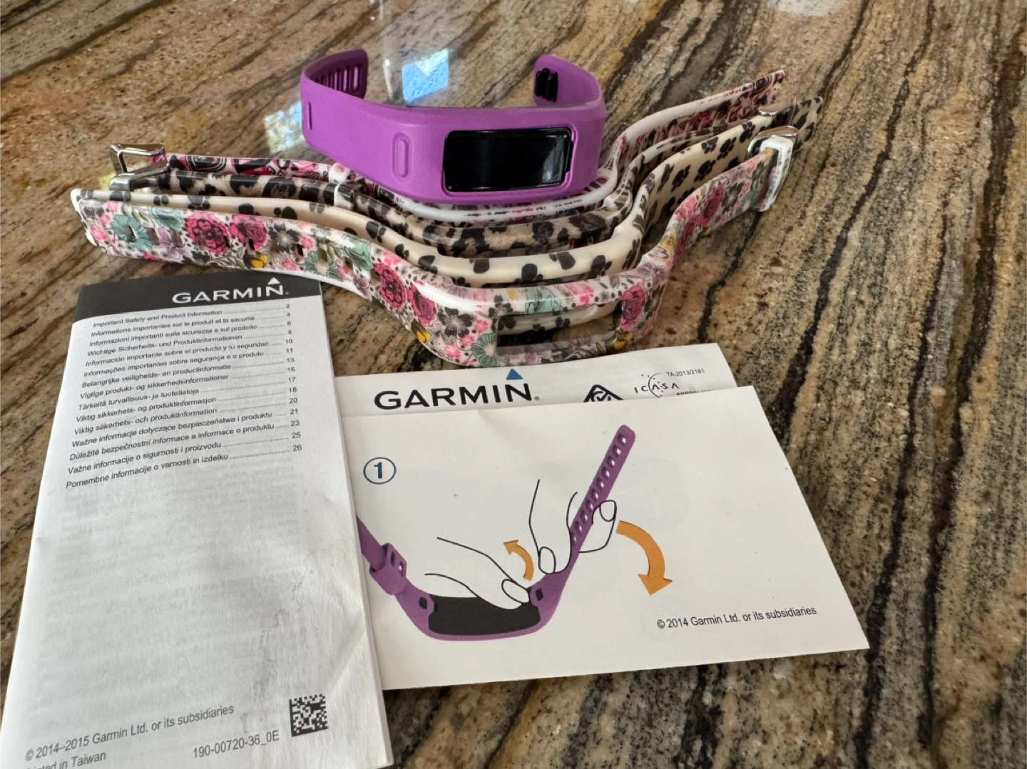 Garmin Vivofit Jr. Purple with Extra Bands