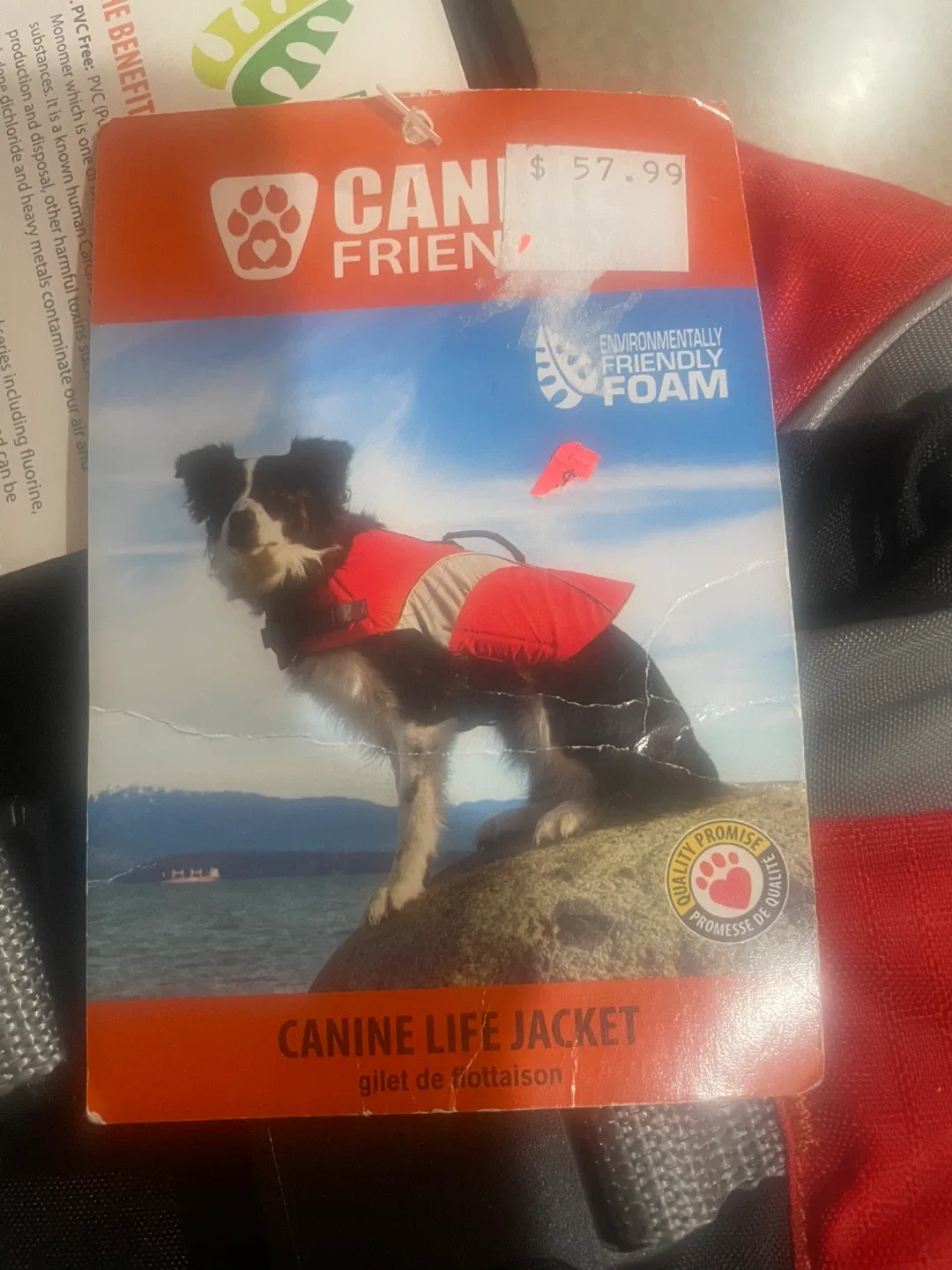 Canine Friendly Life Jacket - Medium - Orange