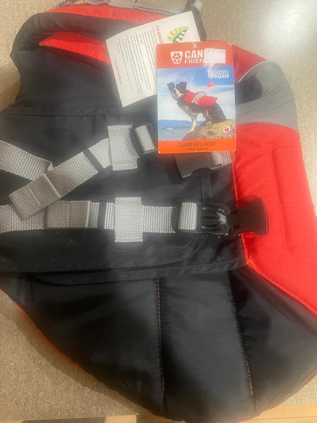 Canine Friendly Life Jacket - Medium - Orange image indicator(4)