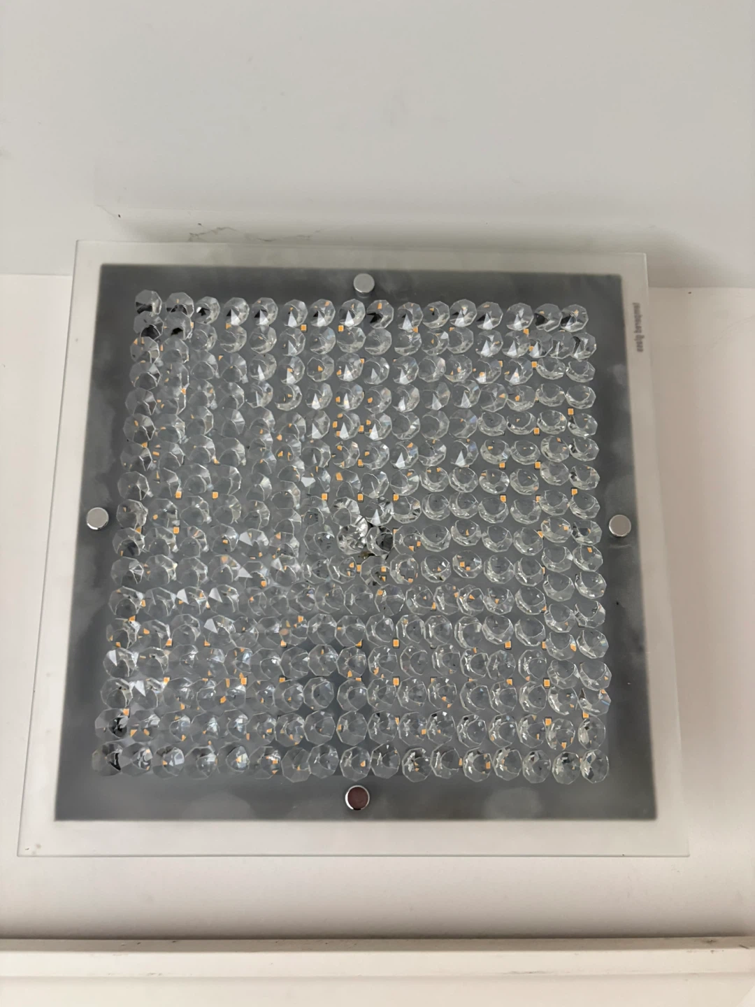 Modern Square Crystal LED Ceiling Light