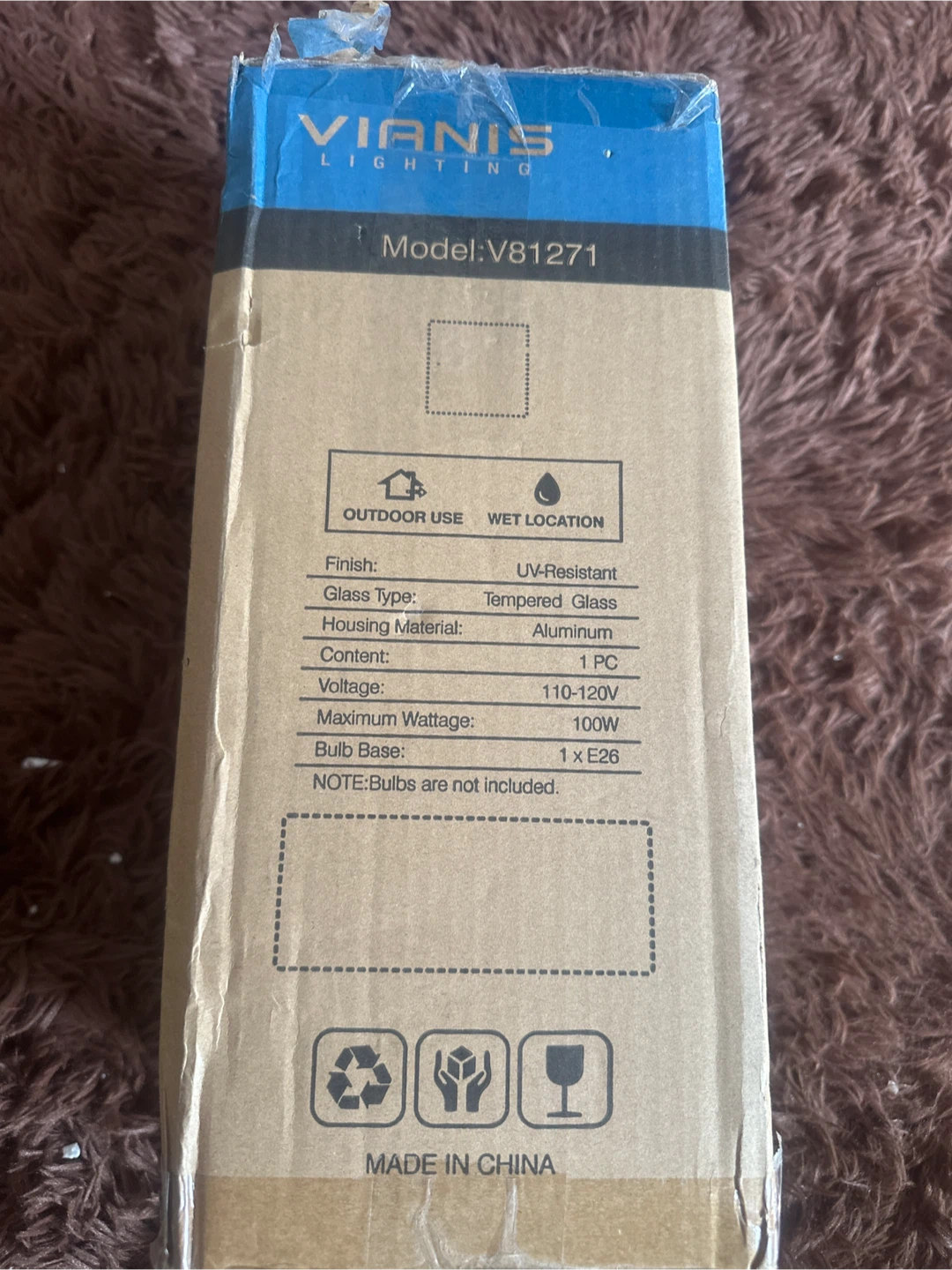 Vianis Lighting Outdoor Wall Sconce - New in Box! - photo 3