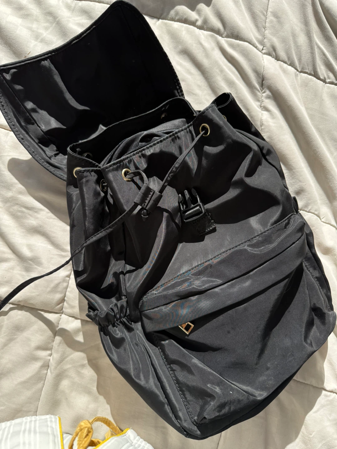 Black Backpack with Gold Zip - photo 2