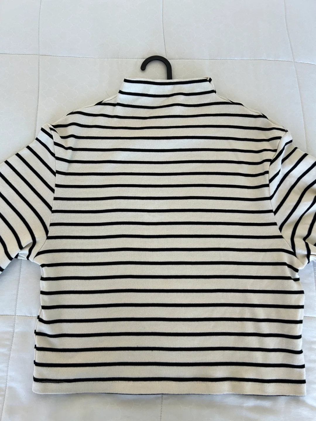 Striped Mock Neck Long Sleeve Top image indicator(3)