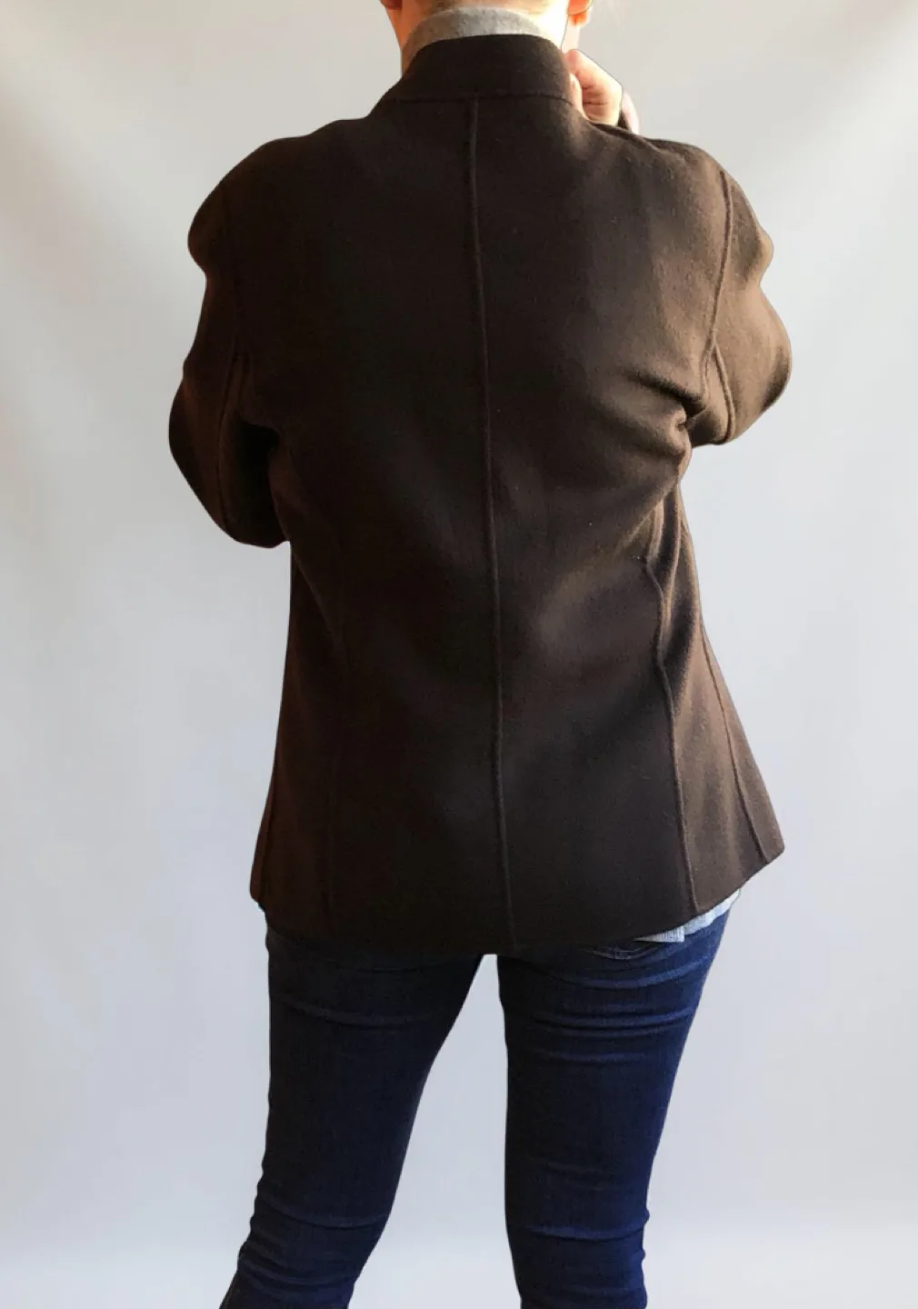Alexandra Bartlett Brown 100% Wool Jacket image indicator(3)