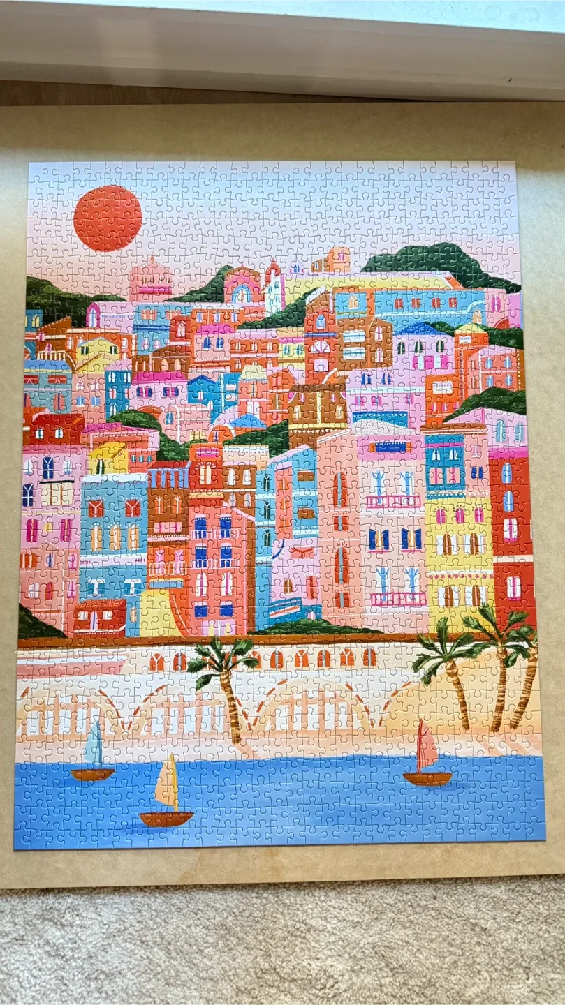Colourful Cityscape Puzzle 1000