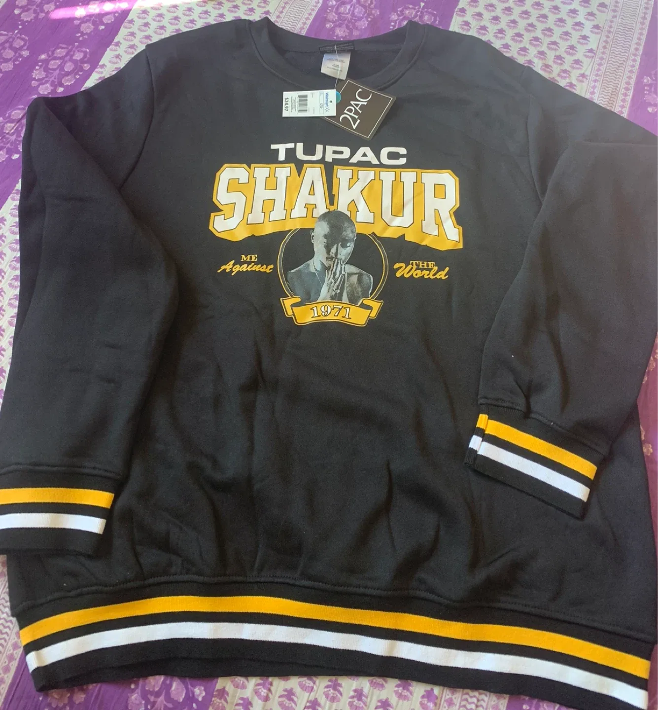 2Pac Shakur Black Graphic Sweatshirt