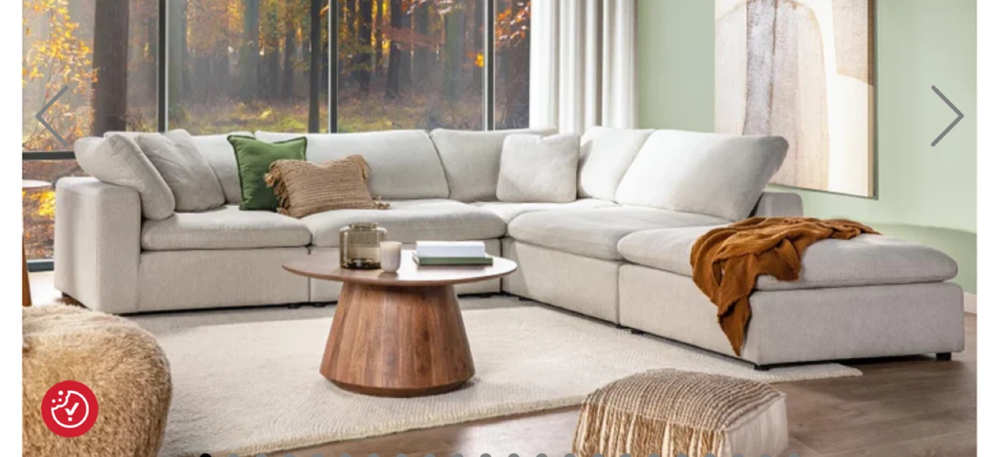 Structube Soft Beige Modular Sectional Sofa - photo 5