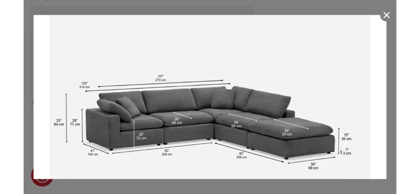 Structube Soft Beige Modular Sectional Sofa image indicator(7)
