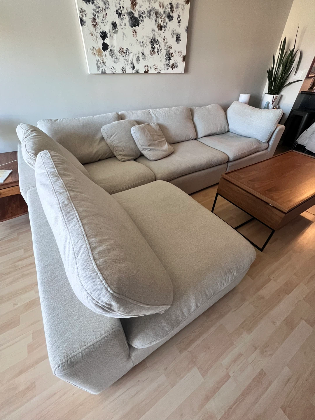 Structube Soft Beige Modular Sectional Sofa - photo 4