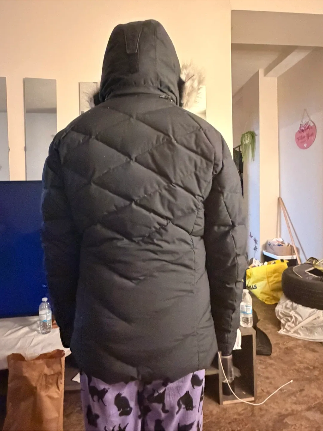 Columbia Black Winter Jacket with Fur Hood image indicator(5)