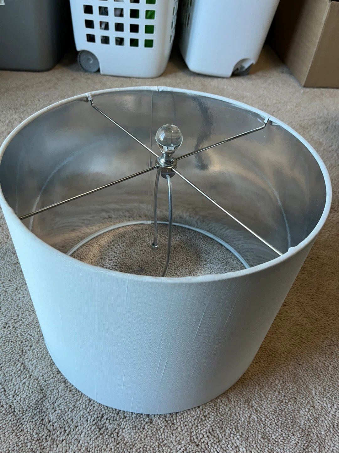 White Lamp Shade - 14" x 10.5" - photo 4