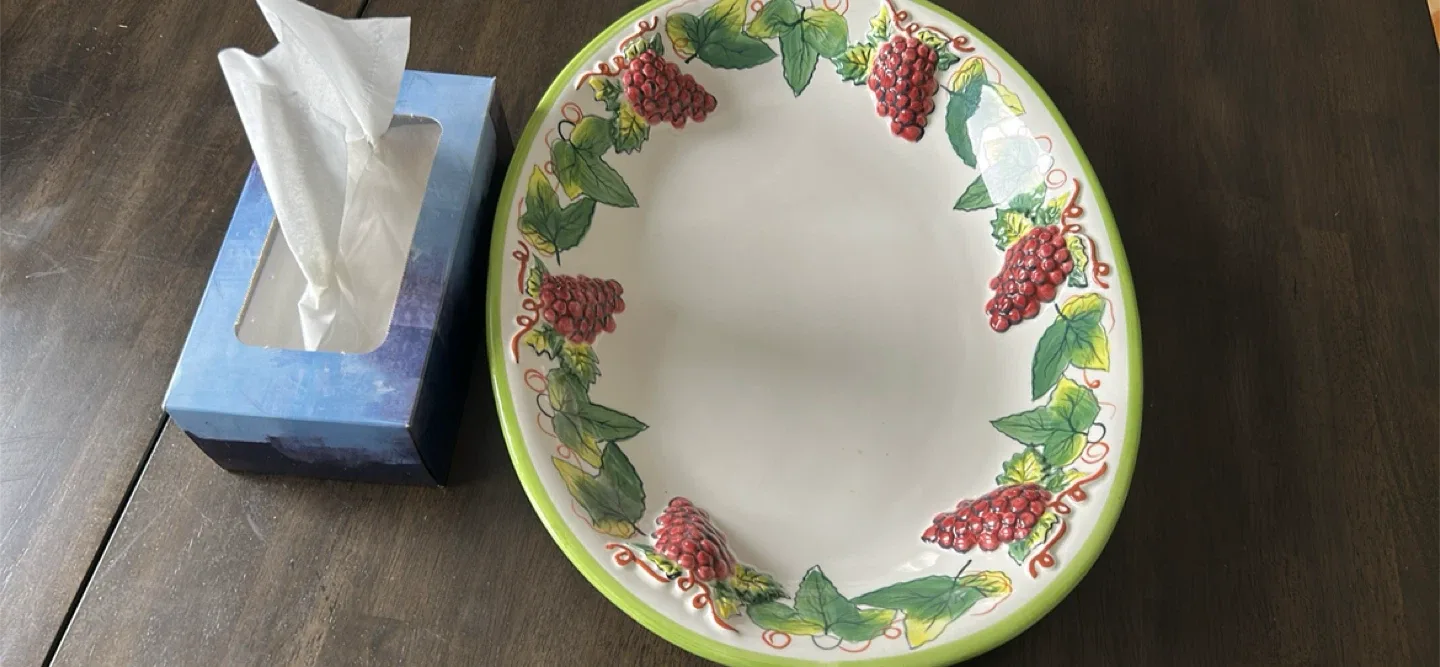 Decorative Grape Vine Serving Platter