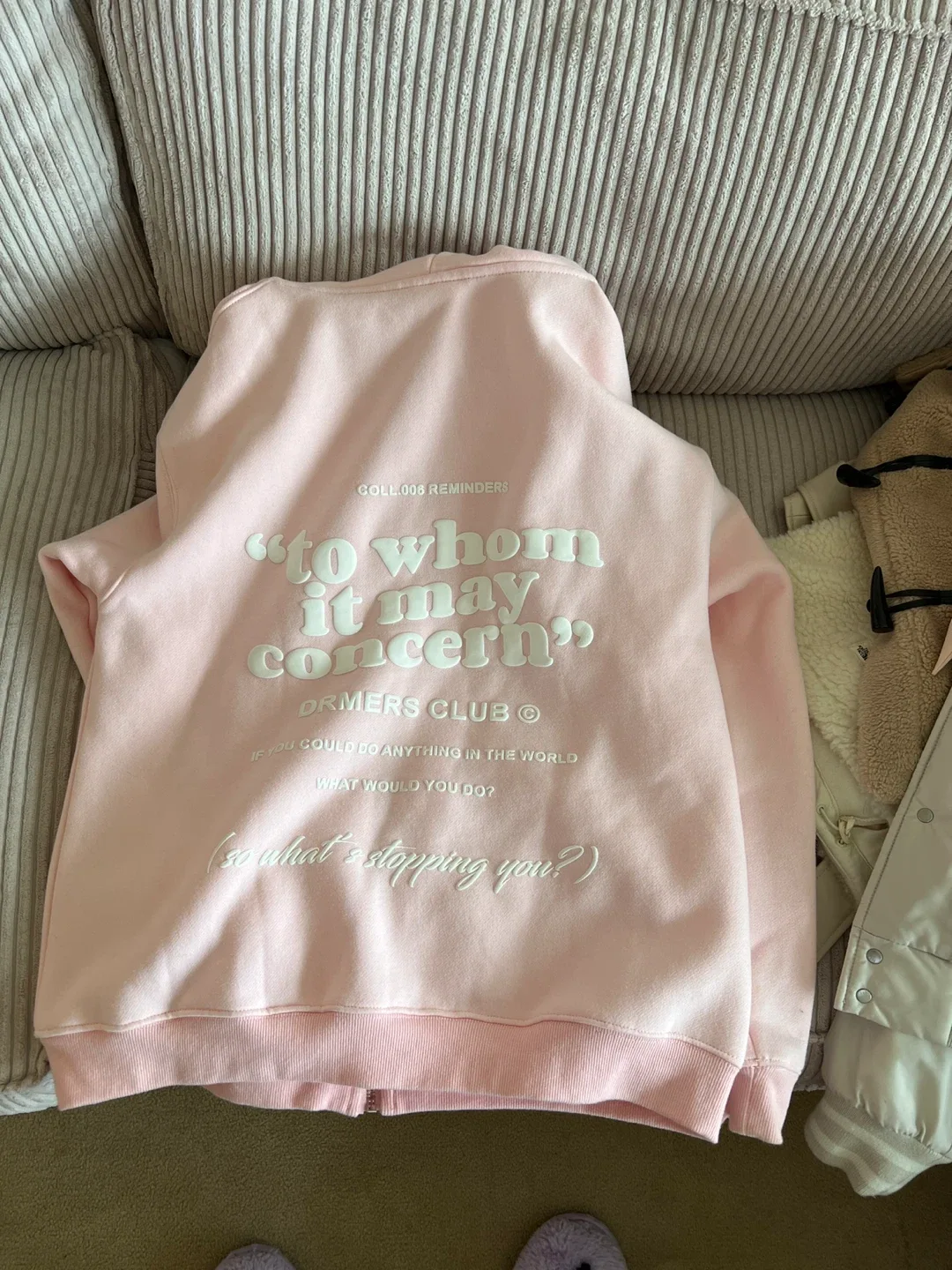 DrMers Club hoodie zip-up and short pants set. image indicator(2)