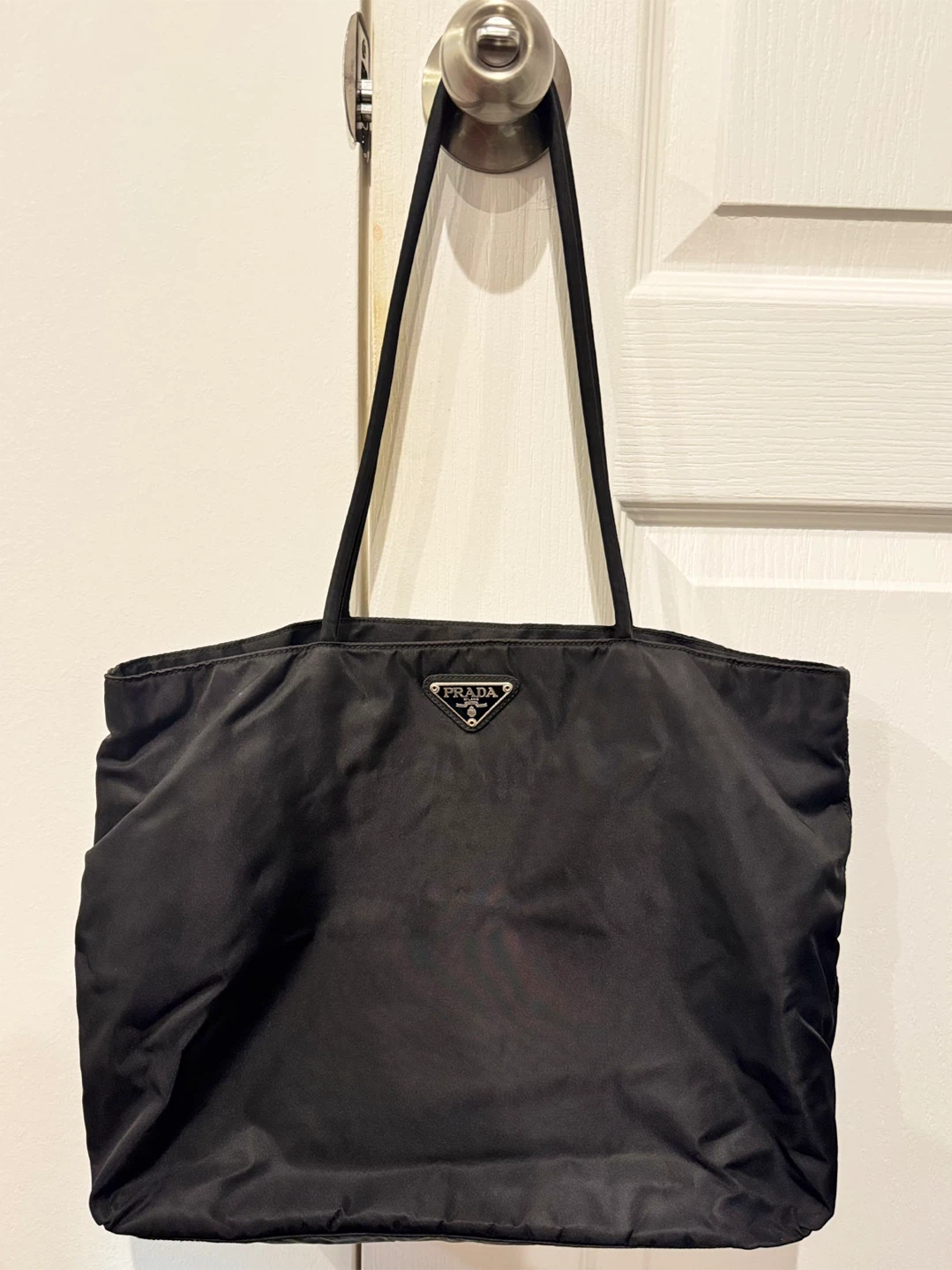 Prada Black Nylon Tote Bag