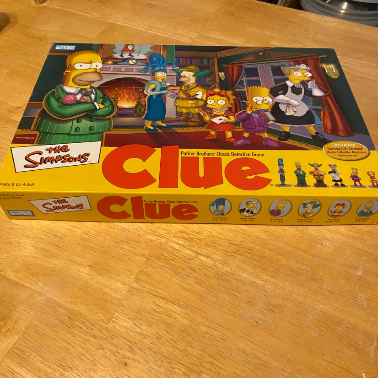 The Simpsons Clue Board Game. 2nd Edition. Complete Game.