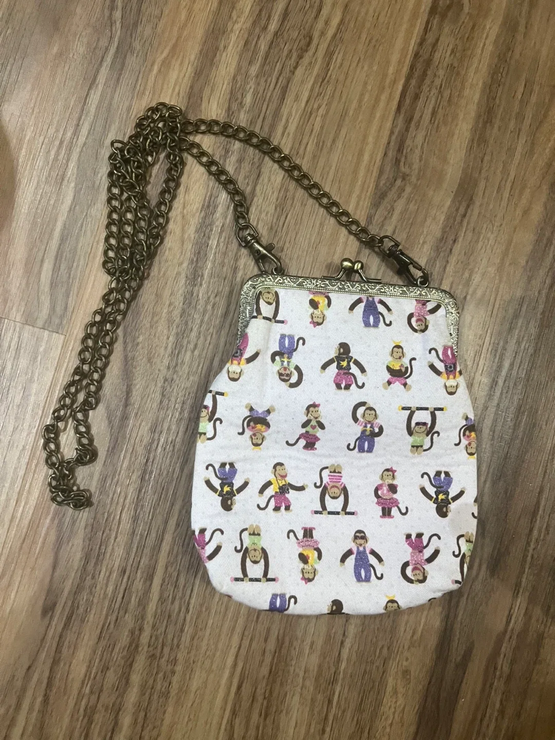 Monkey Print chain bag carrot 🥕 #freecycle thumbnail