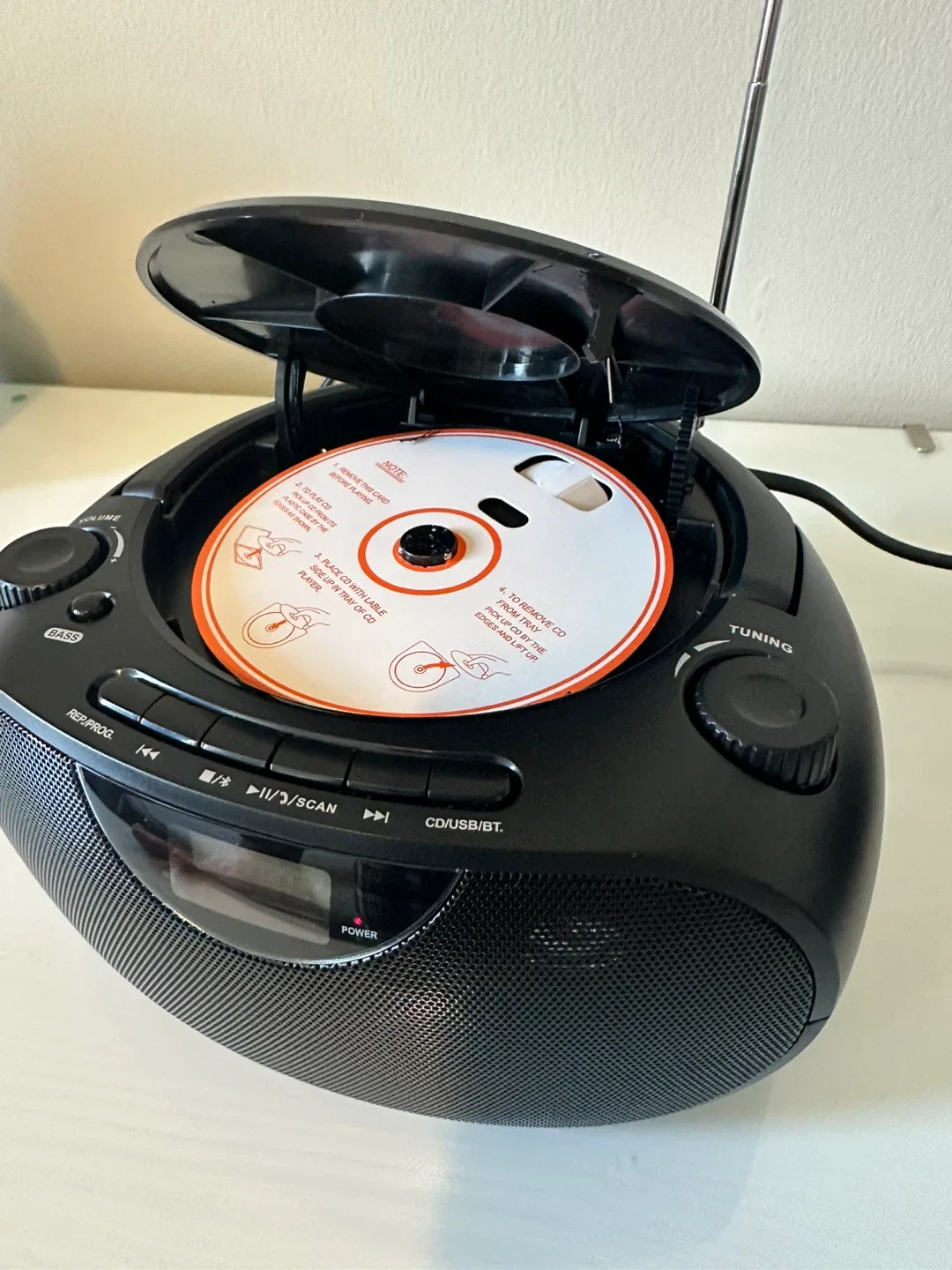 Nextron Portable Player Bluetooth Boombox with AM/FM Radio image indicator(2)