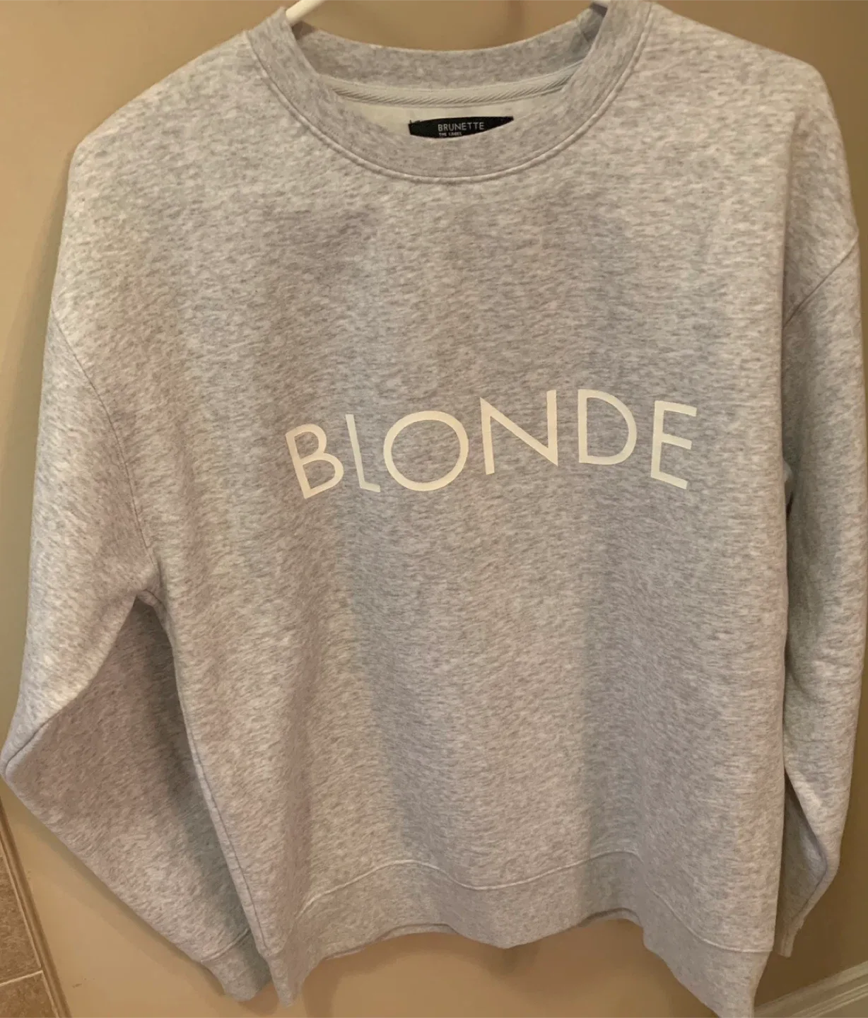 Brunette the Label Blonde Crew Neck Sweater