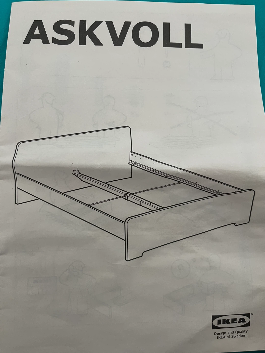 IKEA ASKVOLL White Queen Bed Frame - photo 3