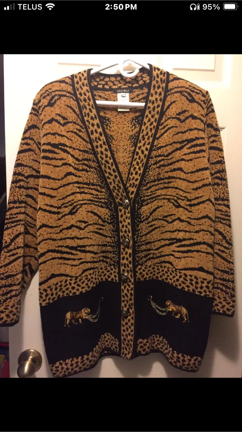 Dolce Bella Tiger Print Cardigan