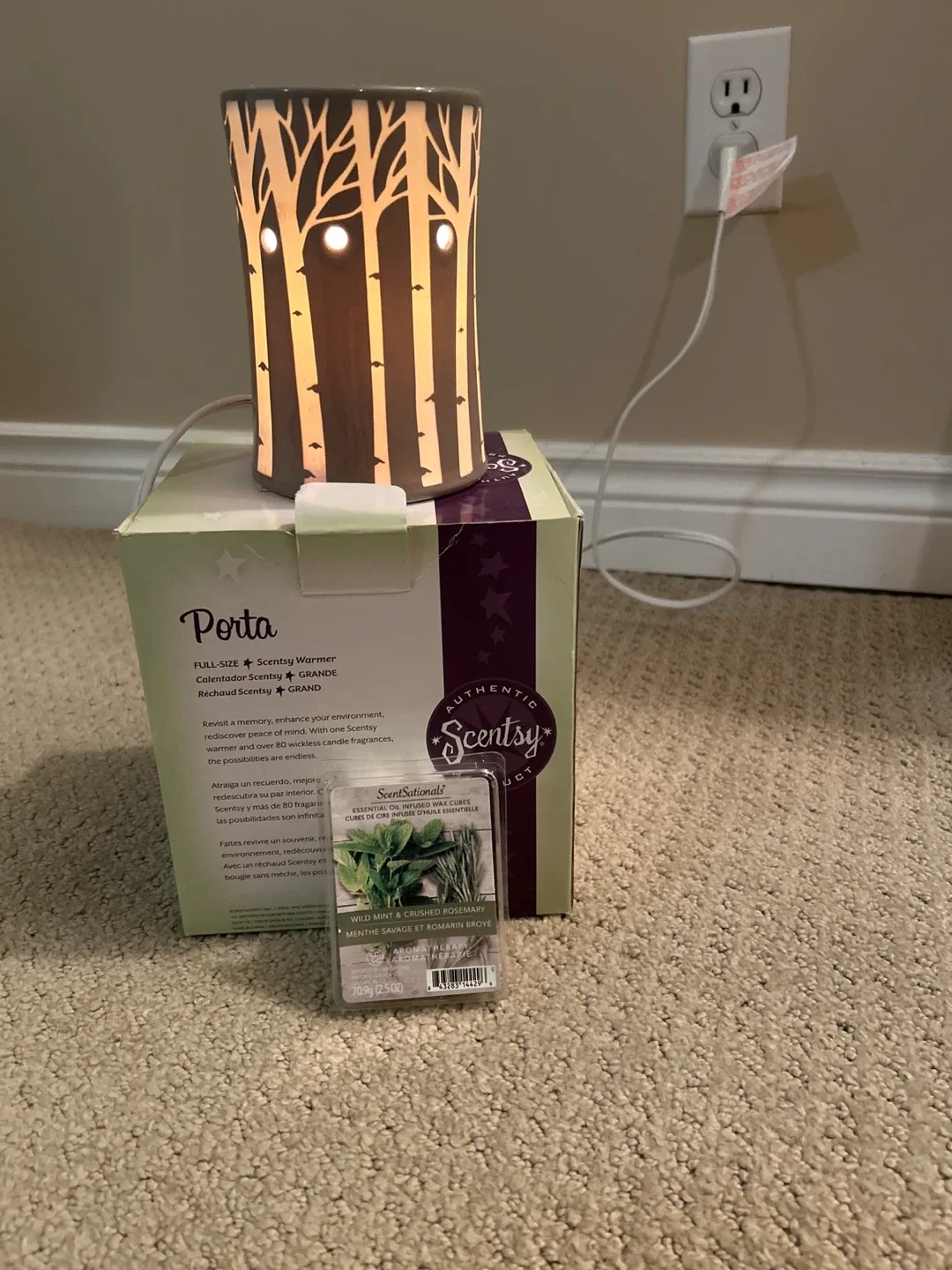 Scentsy Porta Full-Size Warmer with Wax Cubes