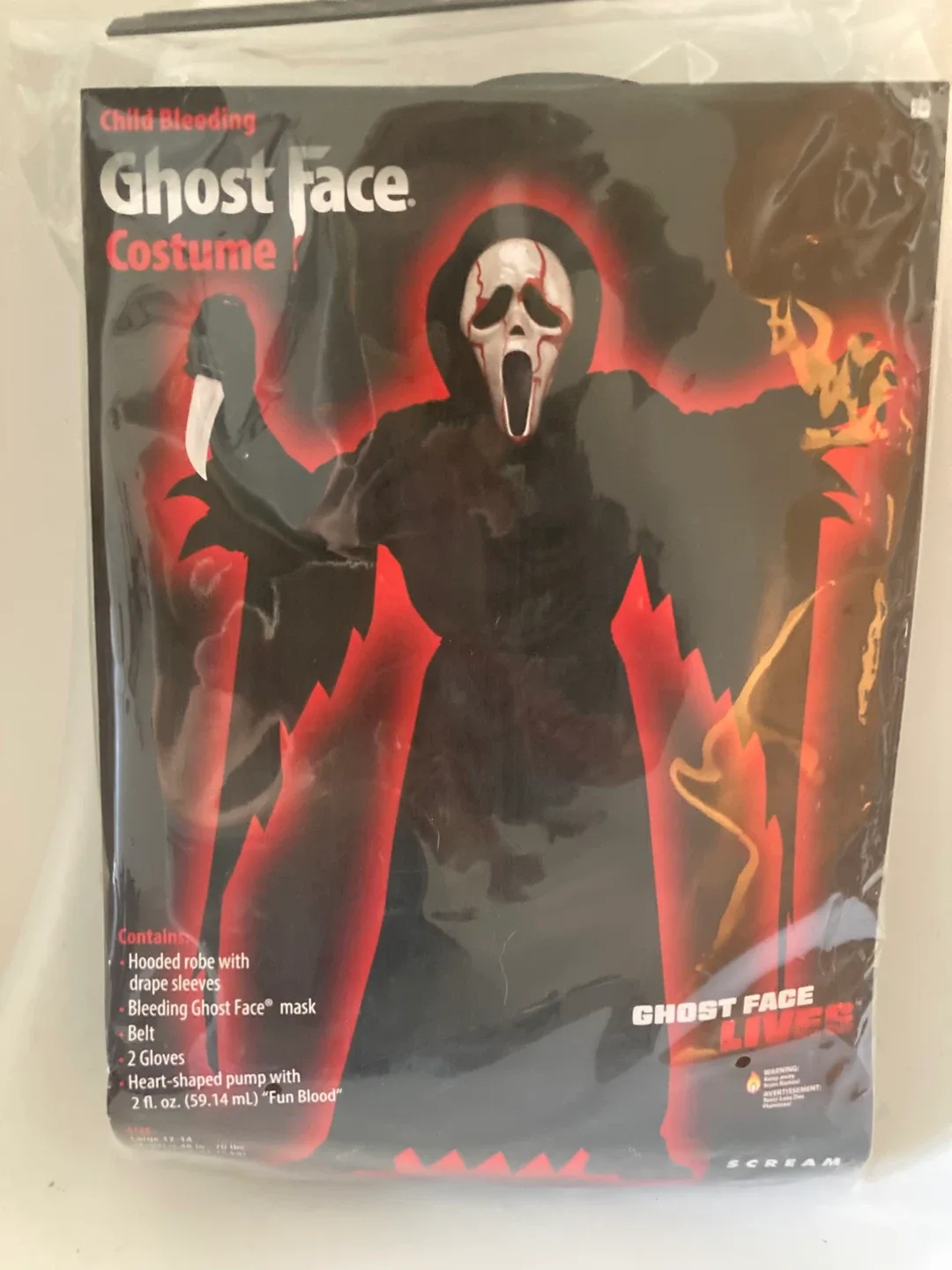 Ghost Face Child Costume - Size 12-14