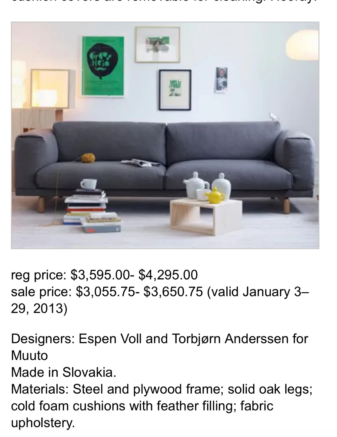 Muuto Rest 2-Seater Sofa - Free Delivery If Needed! - photo 4