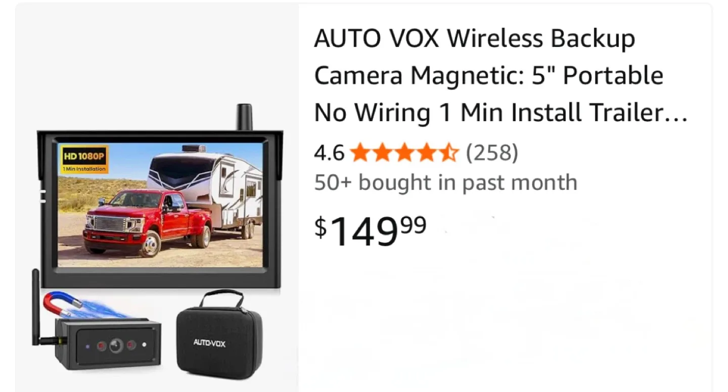 AUTO-VOX Wireless Backup Camera Magnetic image indicator(4)