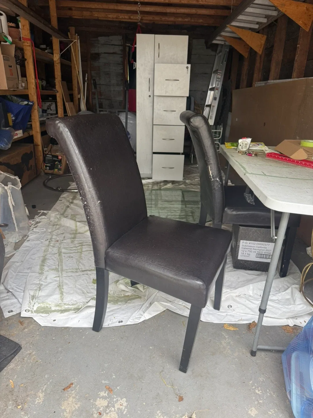 Pair of Black Dining Chairs