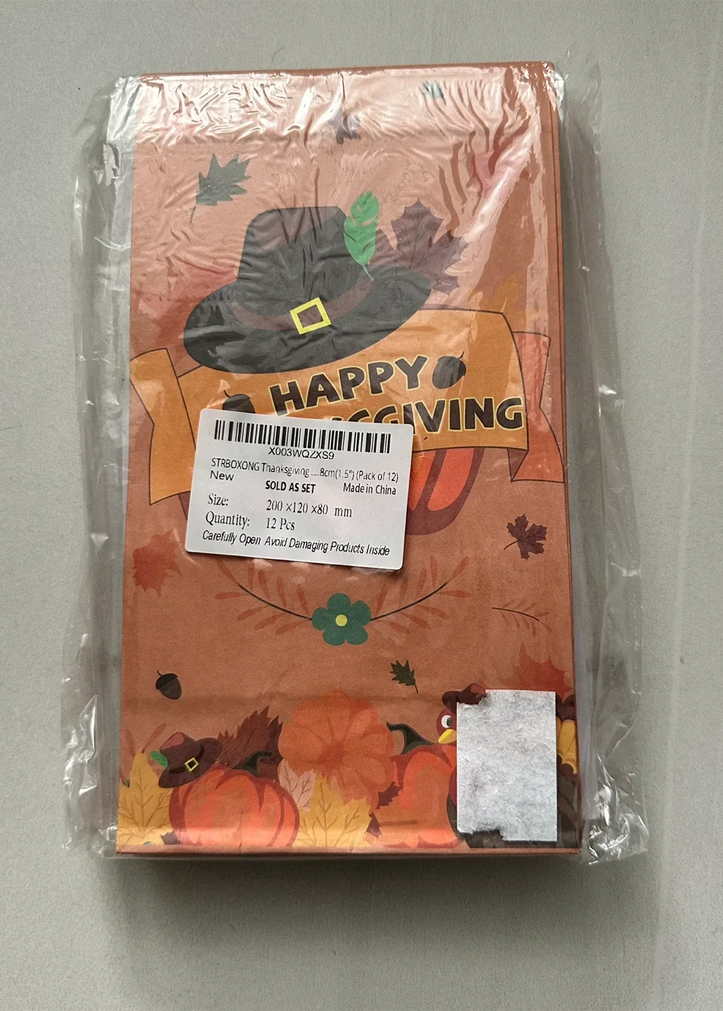 New Thanksgiving Favour Paper Bags - 12 Pack image indicator(2)
