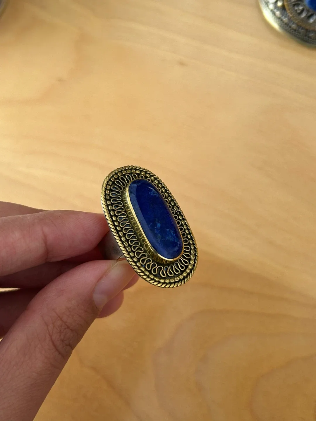 Vintage lapis lazuli Ring thumbnail
