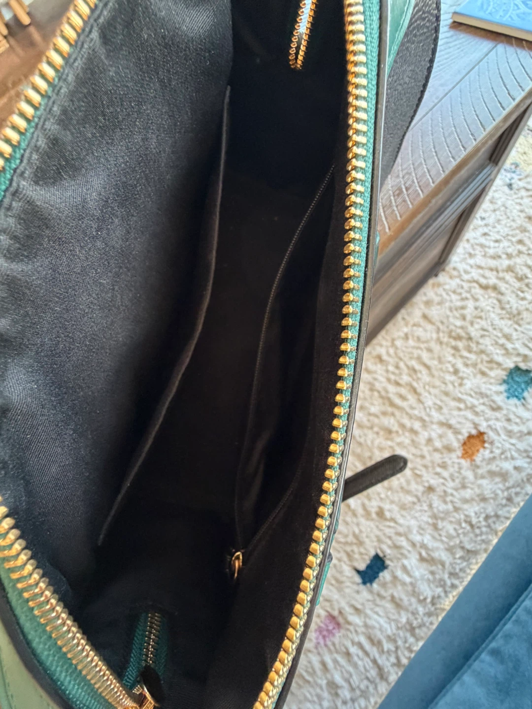 Coach Rowan Satchel Black/Green - photo 4