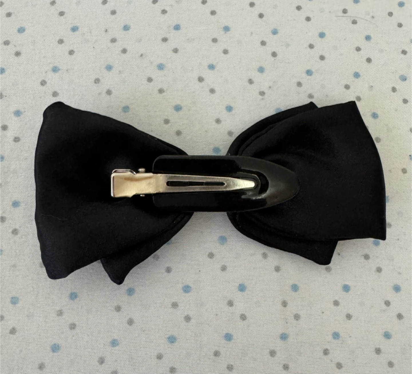 Black Hair Bow Clip