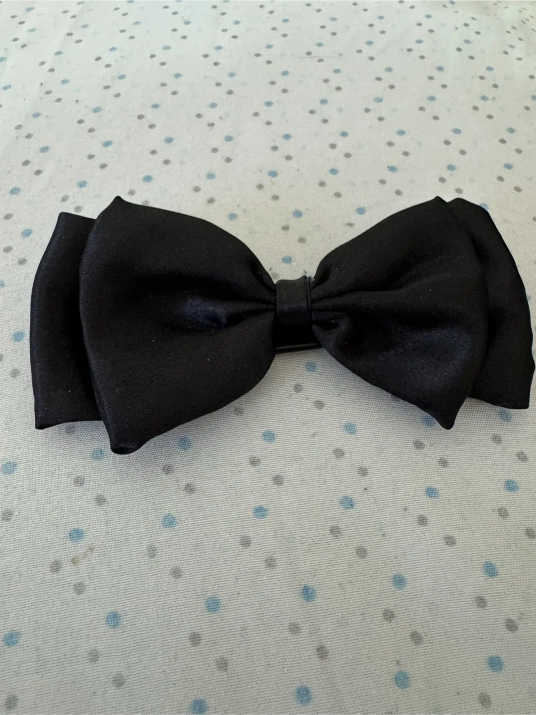 Black Hair Bow Clip image indicator(2)