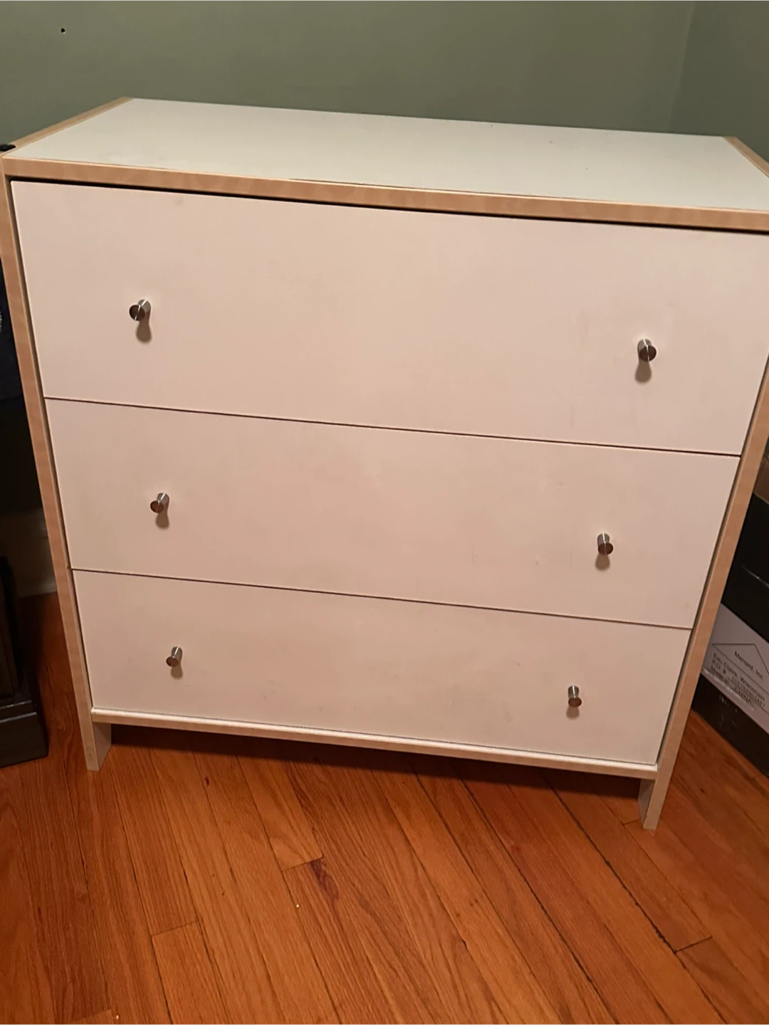 White 3-Drawer Dresser IKEA
