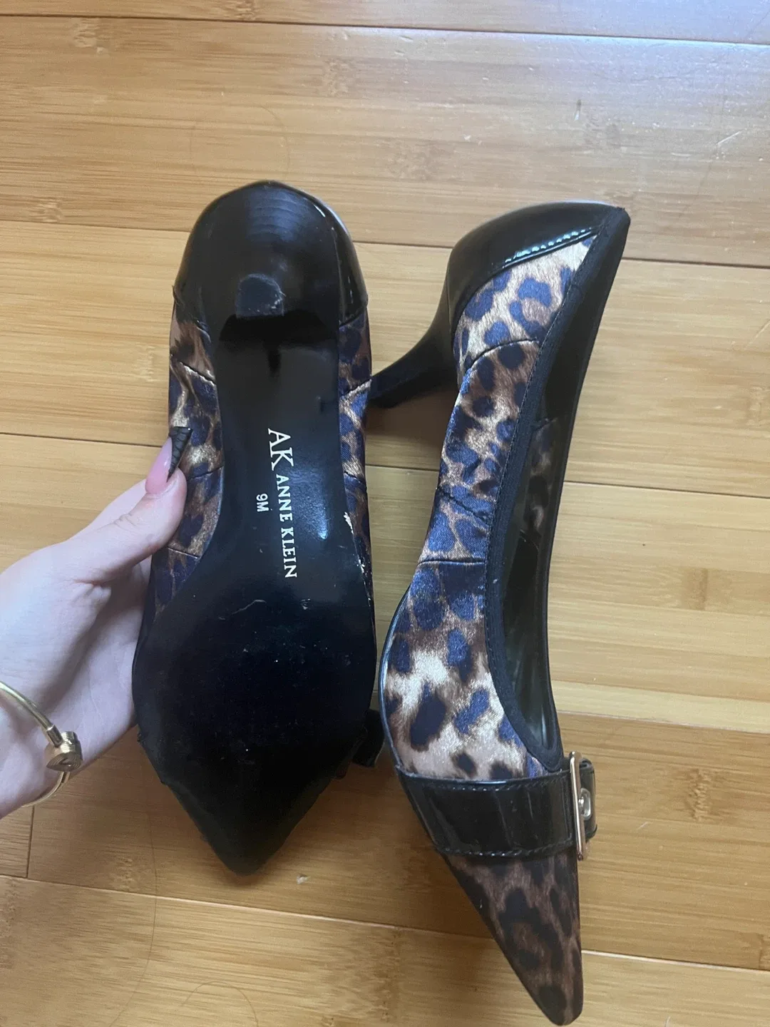 Anne Klein Leopard Print Heels - Size 9M image indicator(2)