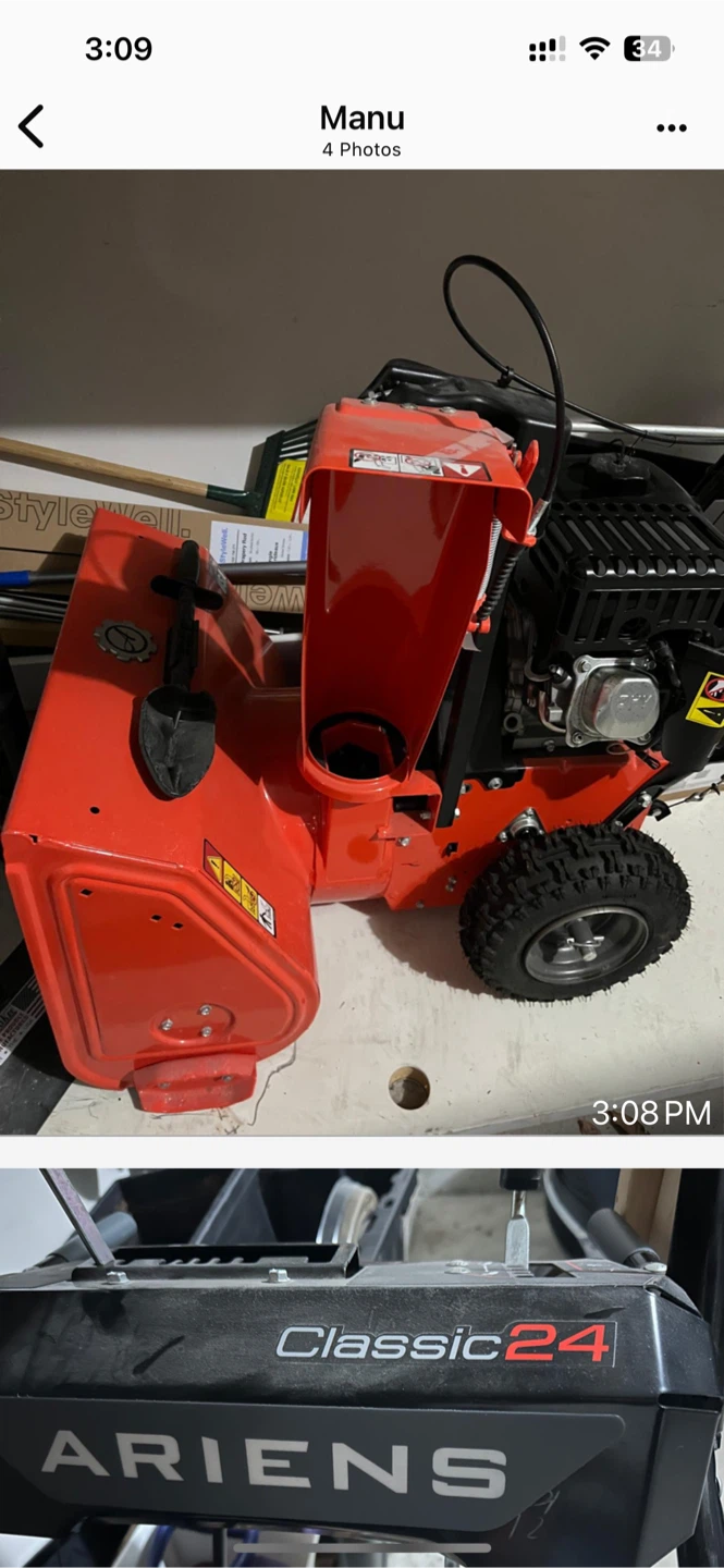 Ariens Classic 24 Snowblower