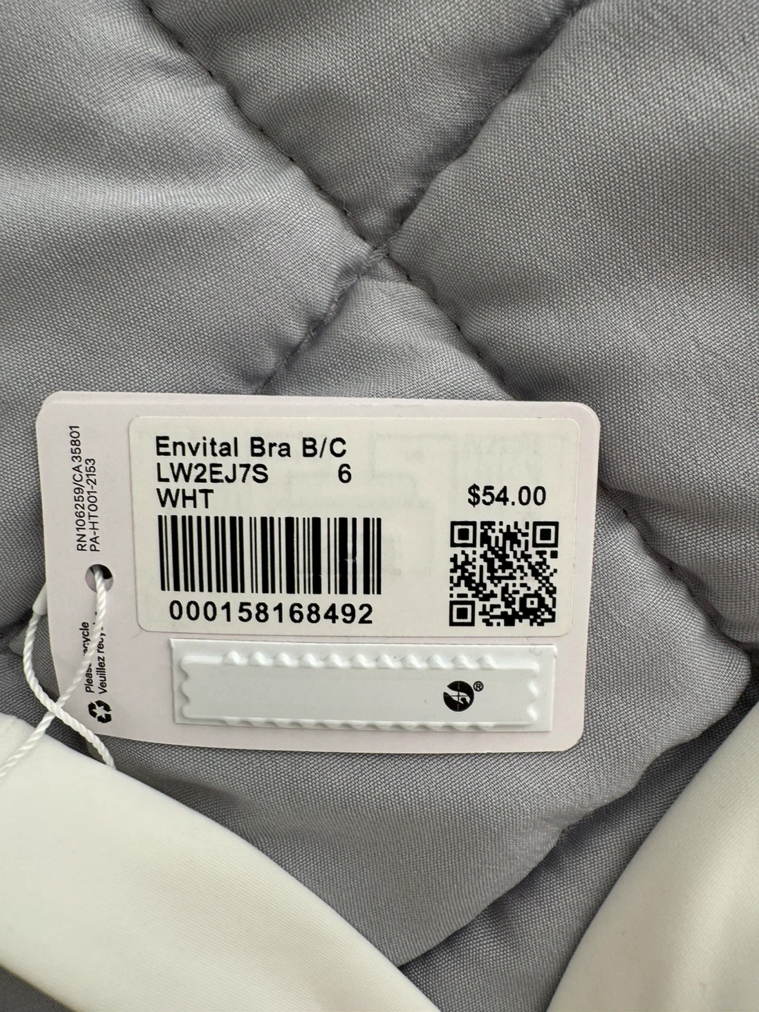 Lululemon Envital Bra B/C - Size 6 - White - photo 4