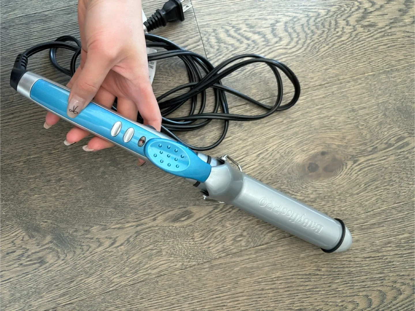 Babyliss Pro Curling Iron - Blue & Silver image indicator(2)