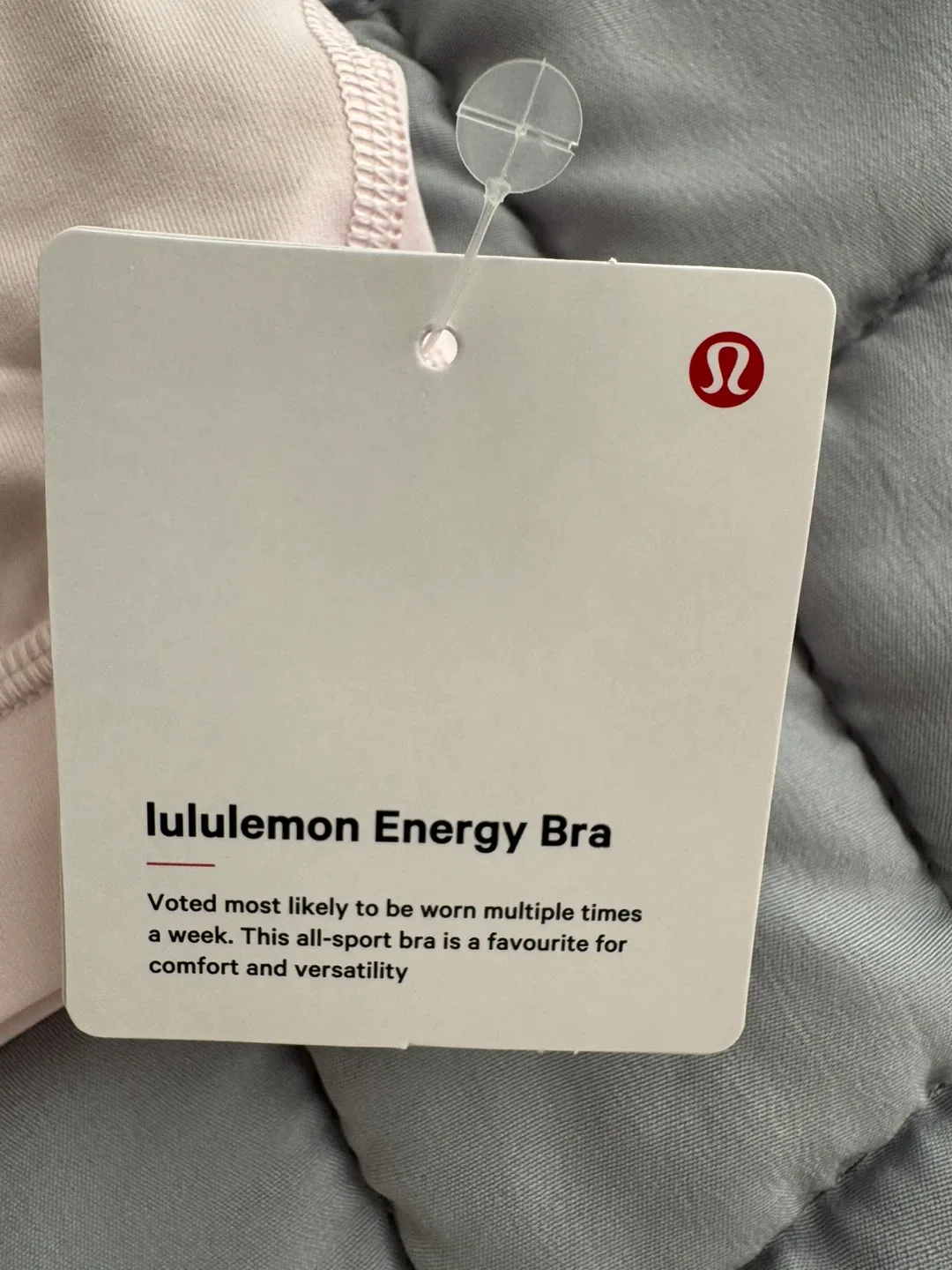 New Lululemon Energy Bra Size 6 - Light Pink image indicator(3)