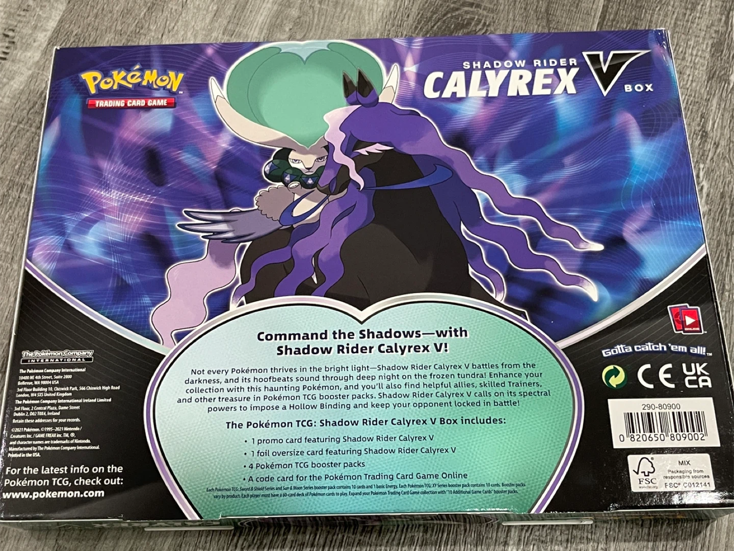 Ice Rider and Shadow Rider Calyrex V Boxes - photo 4