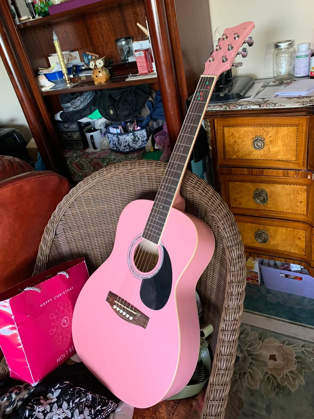 Jay Jr. Pink Acoustic Guitar thumbnail