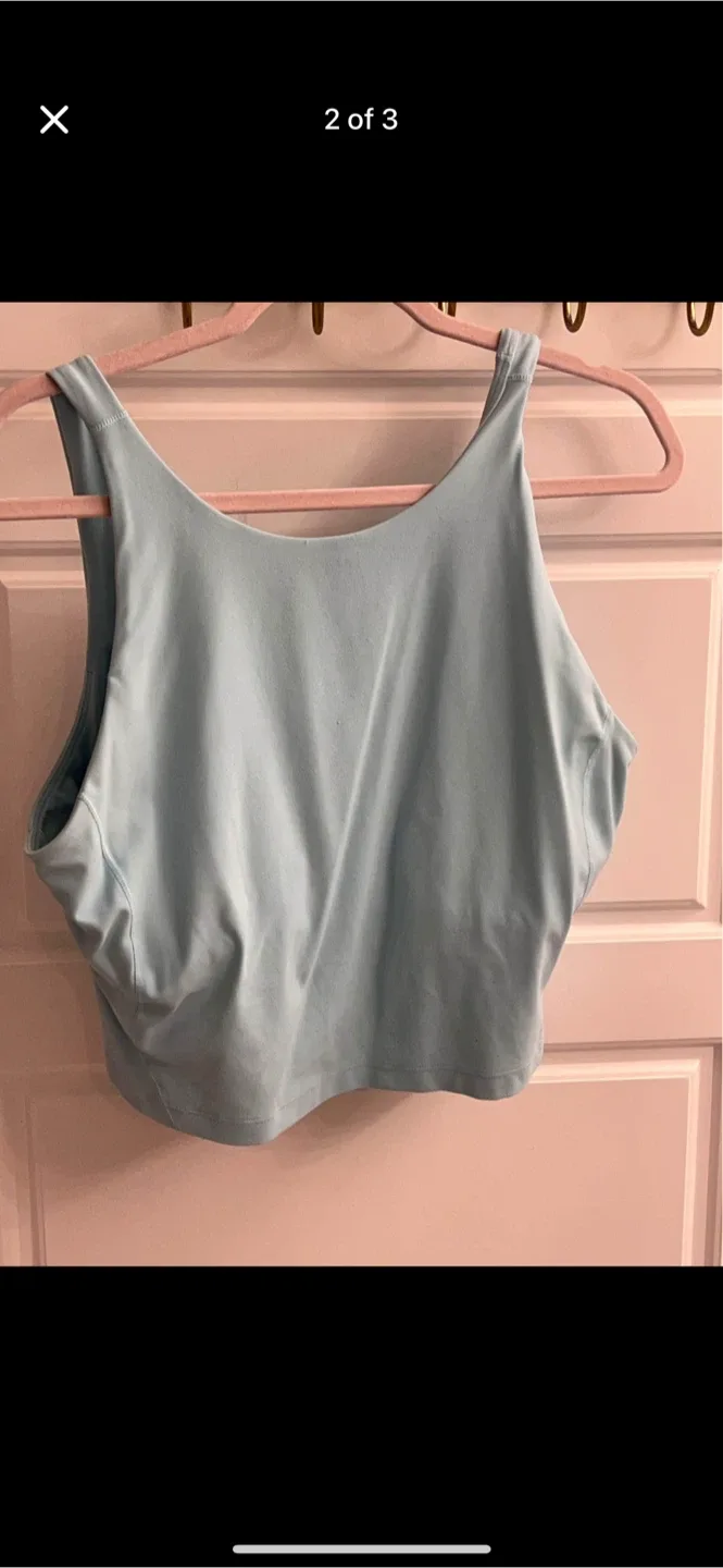Lululemon Align High-Neck Tank Top - Icing Blue, Size 14 image indicator(3)