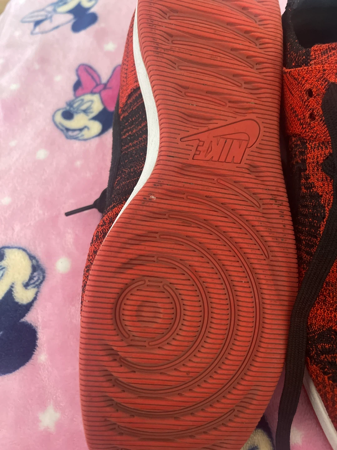 Nike Red & Black Running Shoes - photo 4