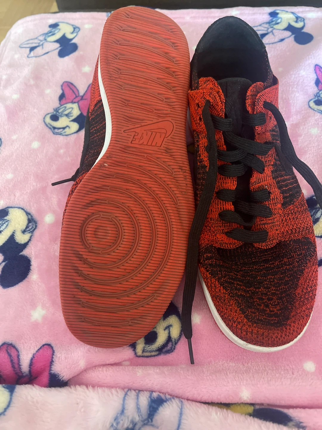 Nike Red & Black Running Shoes - photo 3