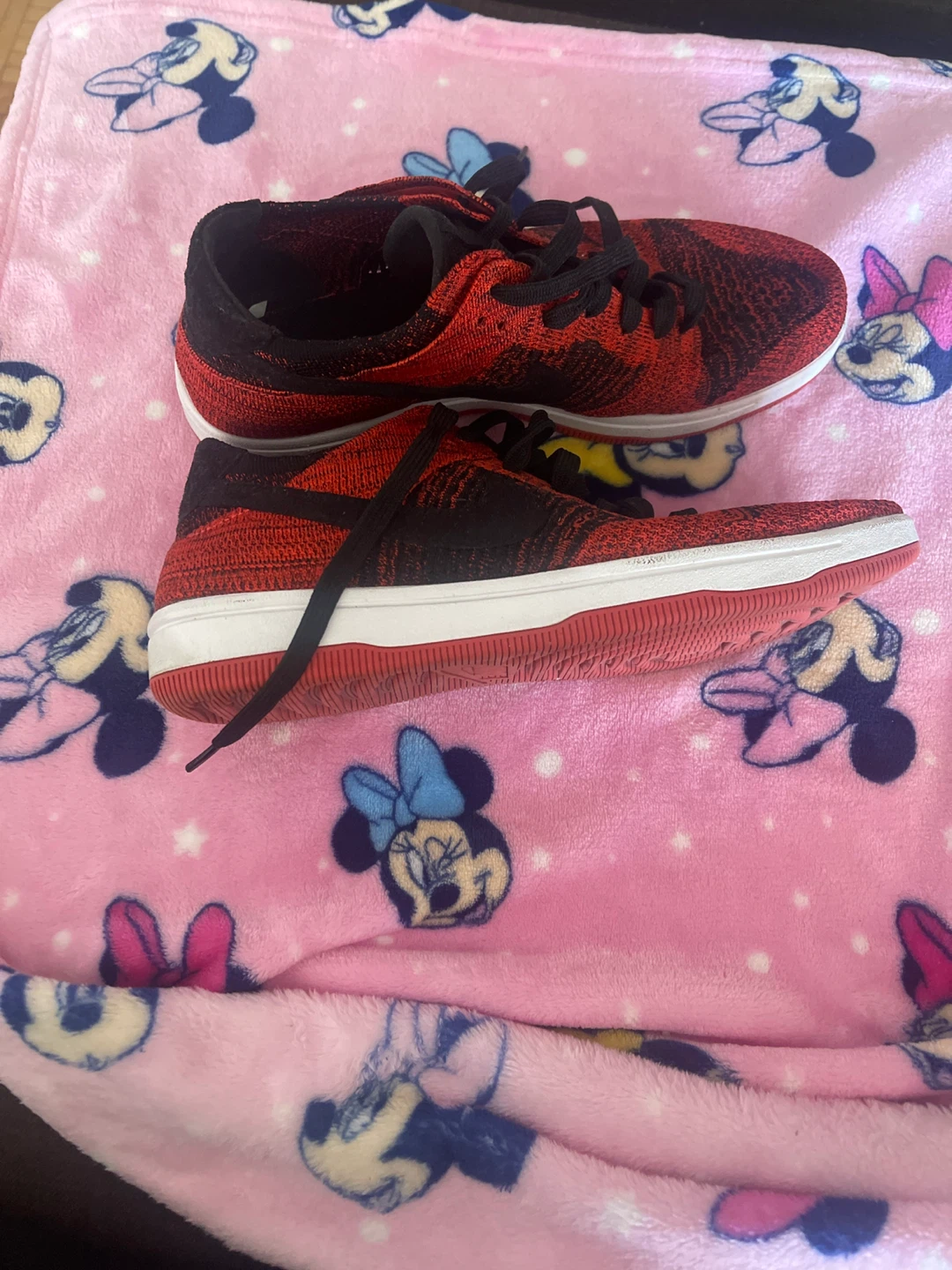 Nike Red & Black Running Shoes - photo 2