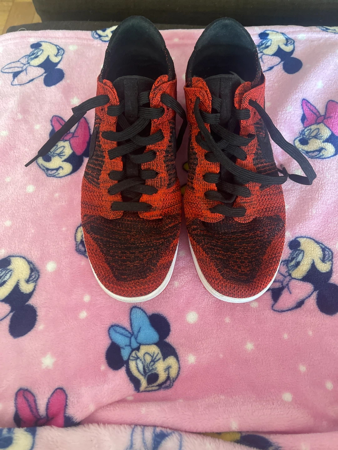 Nike Red & Black Running Shoes