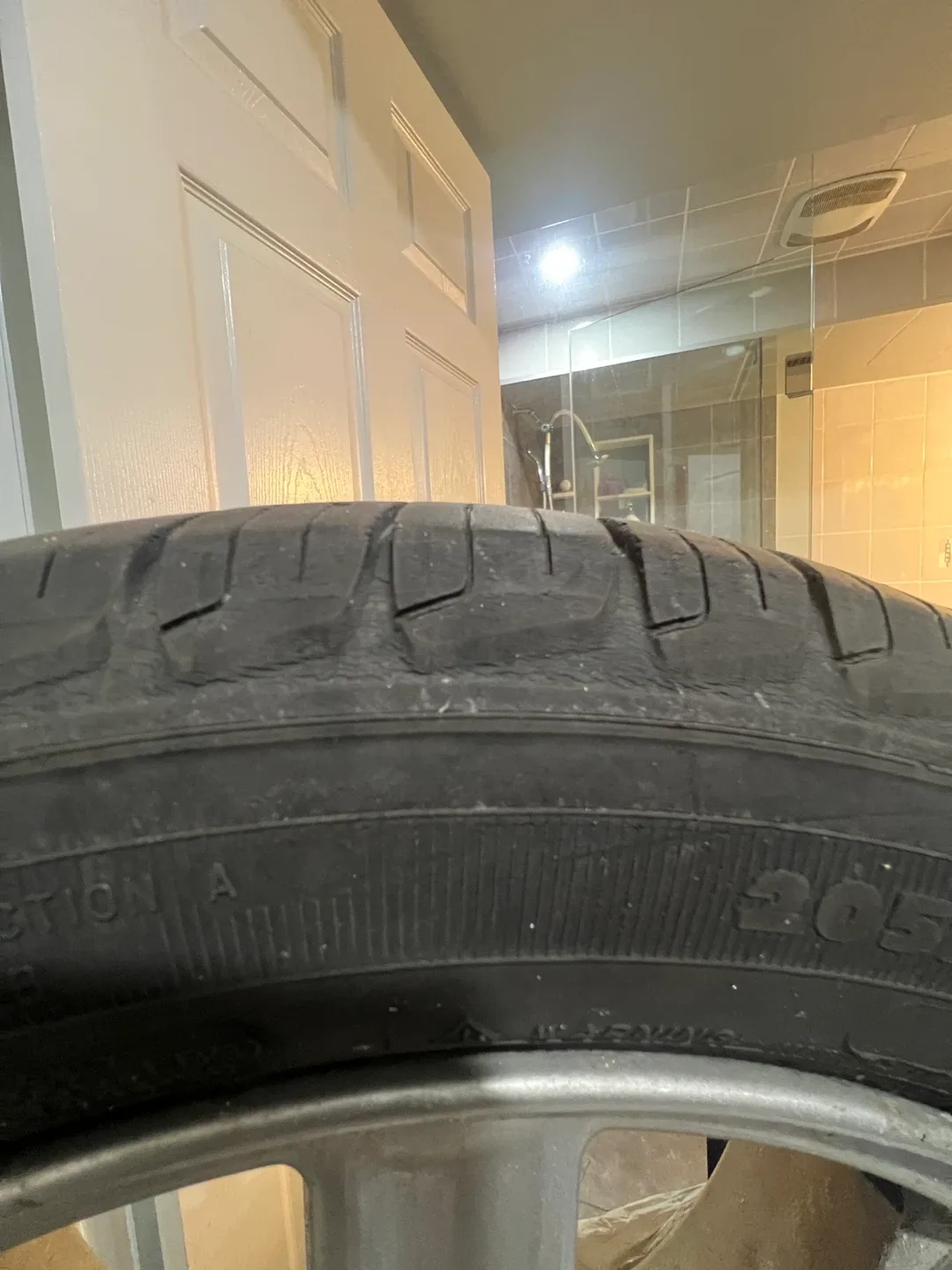 Michelin 205/55R16 Tire on Subaru Rim image indicator(9)